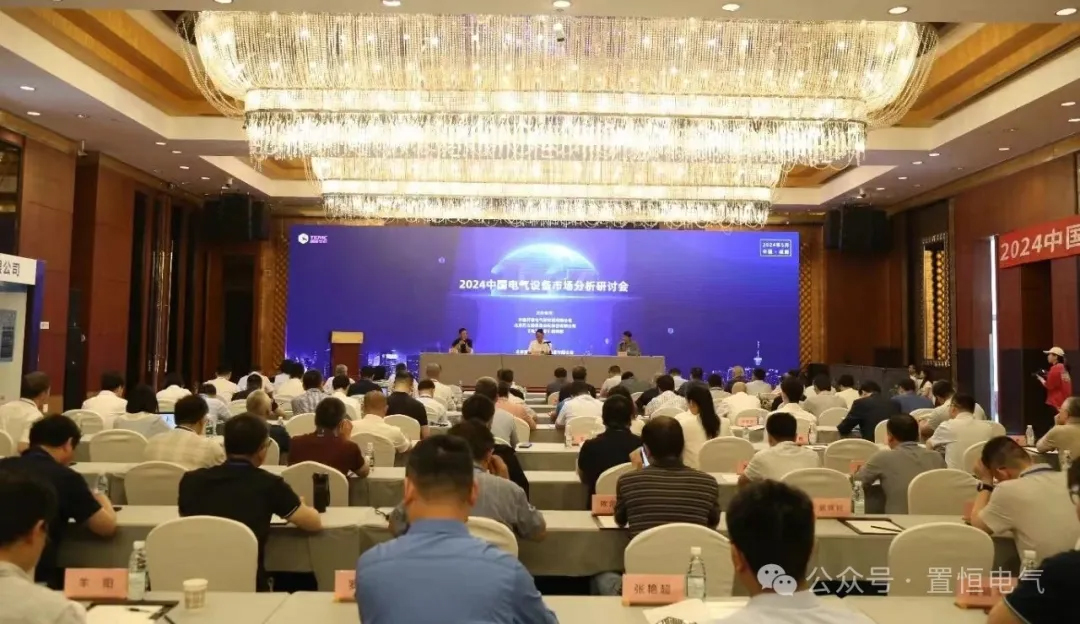 2024中国电气设备市场分析研讨会：置恒荣获先进单位称号