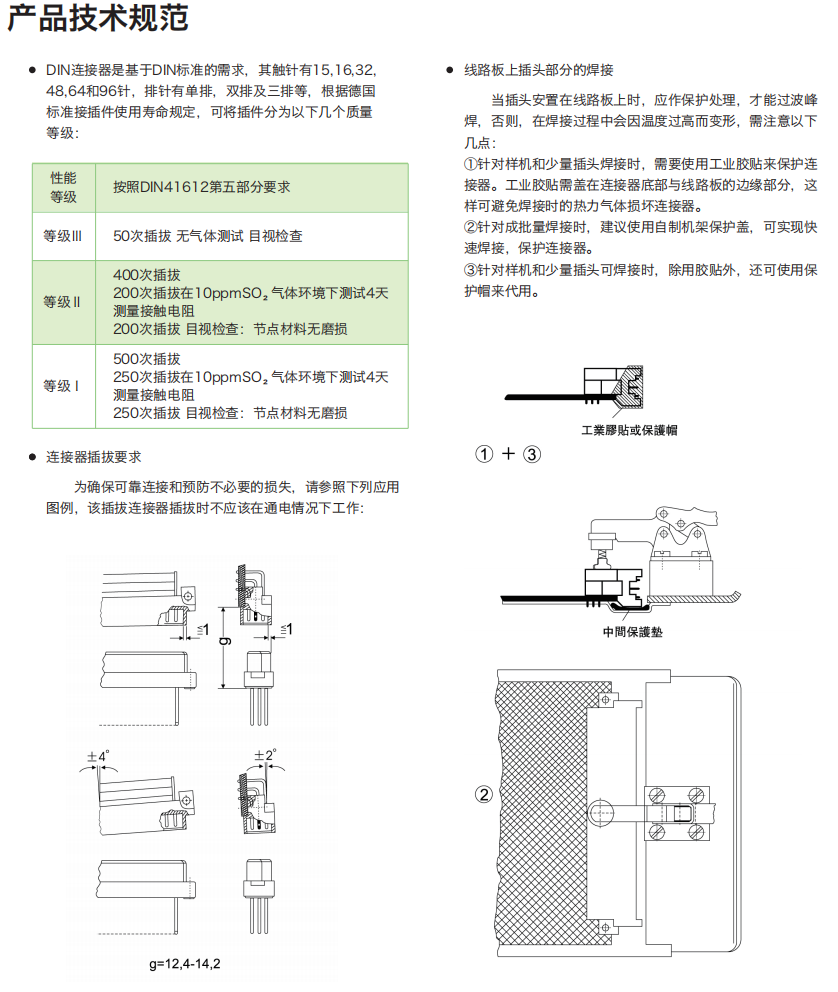 卓能din41612欧式连接器产品技术规范